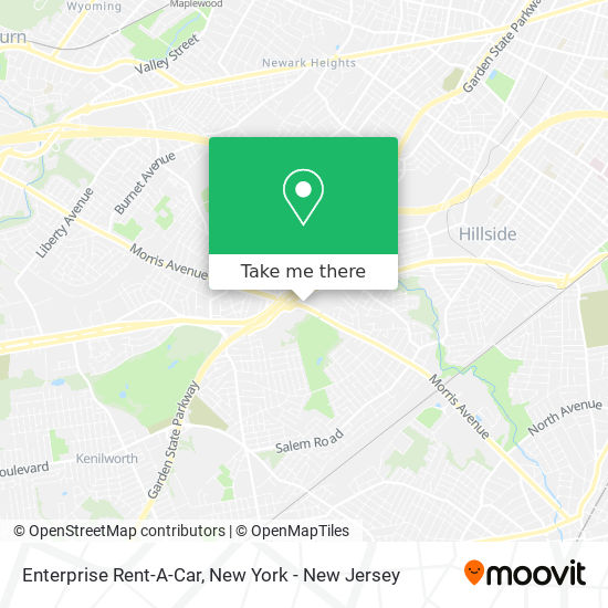 Mapa de Enterprise Rent-A-Car