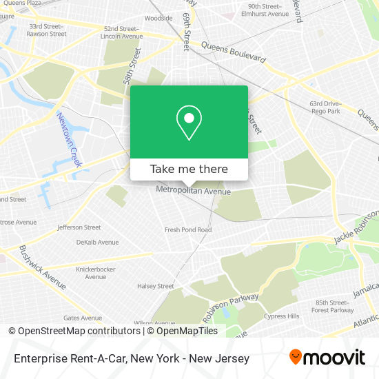 Mapa de Enterprise Rent-A-Car