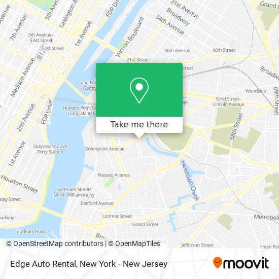 Edge Auto Rental map