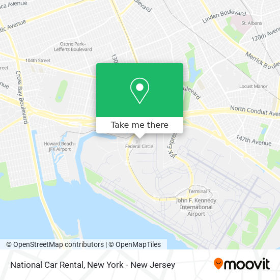 National Car Rental map