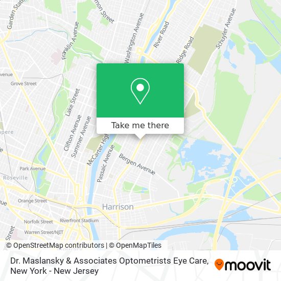 Dr. Maslansky & Associates Optometrists Eye Care map