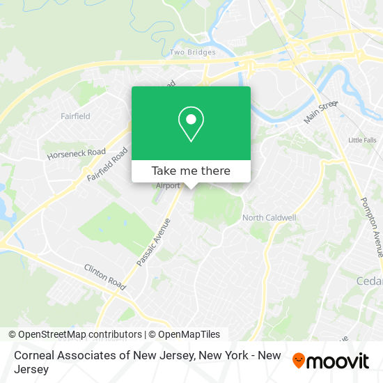 Mapa de Corneal Associates of New Jersey