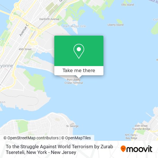 Mapa de To the Struggle Against World Terrorism by Zurab Tsereteli