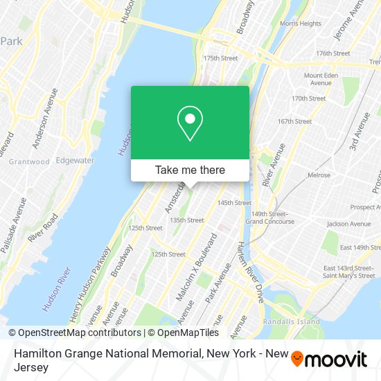 Hamilton Grange National Memorial map