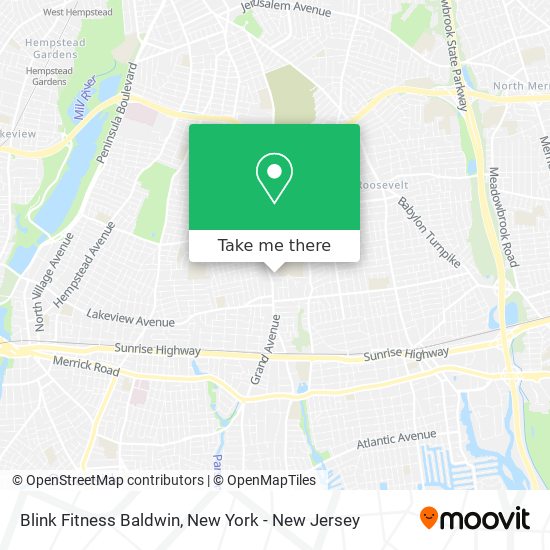 Blink Fitness Baldwin map