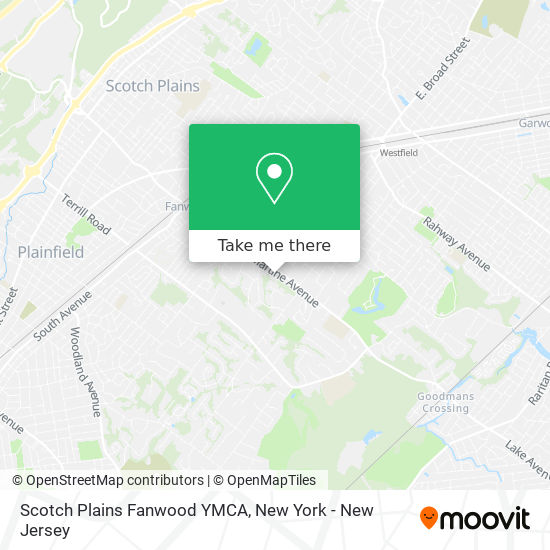 Scotch Plains Fanwood YMCA map