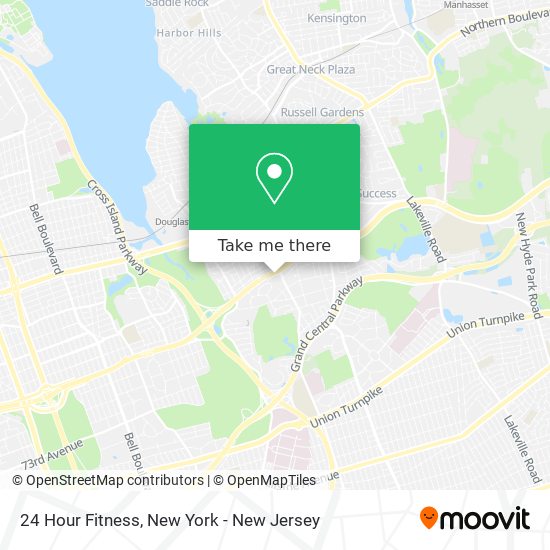 Mapa de 24 Hour Fitness
