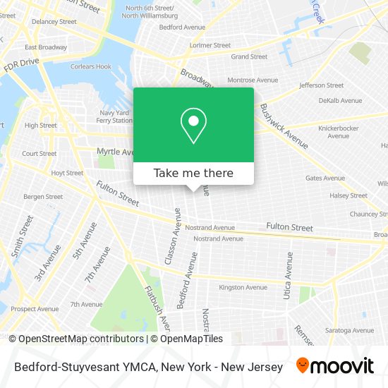 Mapa de Bedford-Stuyvesant YMCA