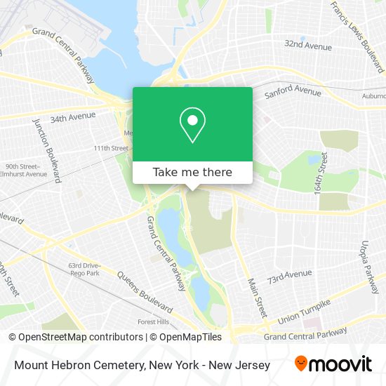 Mount Hebron Cemetery map