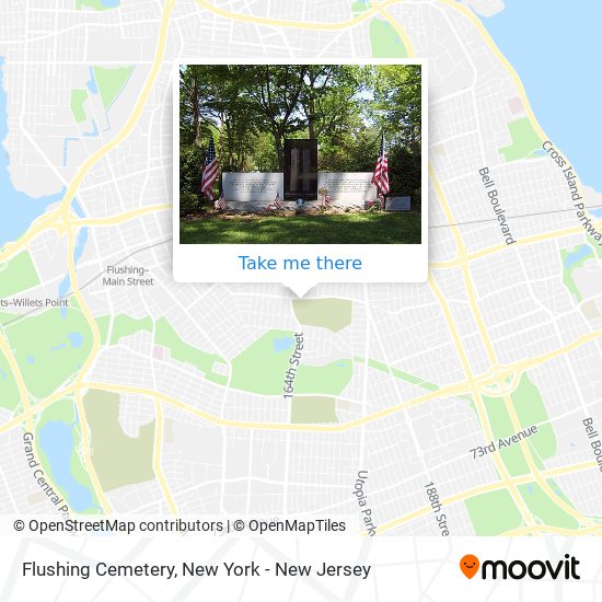 Flushing Cemetery map