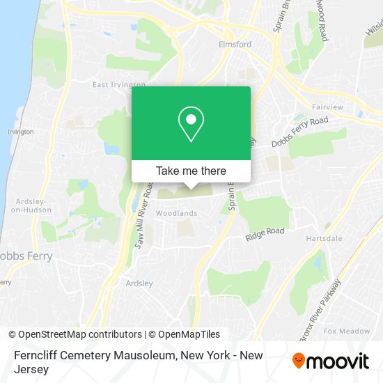 Ferncliff Cemetery Mausoleum map