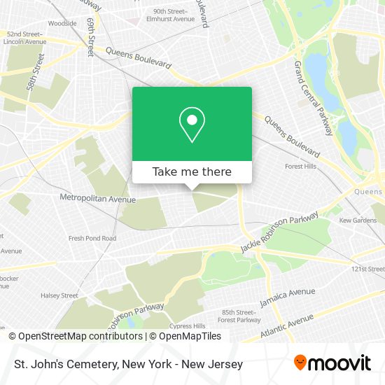 Mapa de St. John's Cemetery