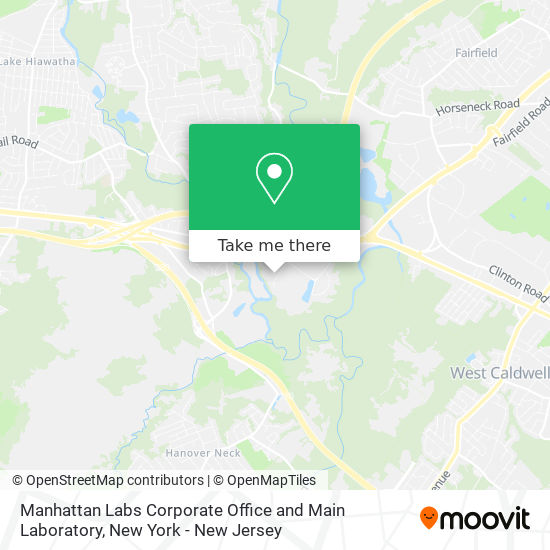 Manhattan Labs Corporate Office and Main Laboratory map