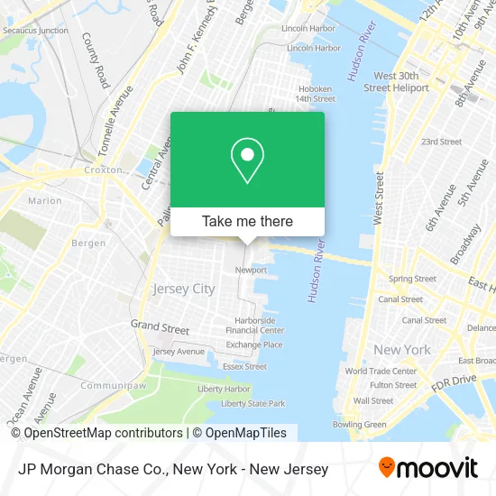 JP Morgan Chase Co. map