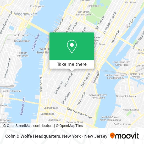 Mapa de Cohn & Wolfe Headquarters