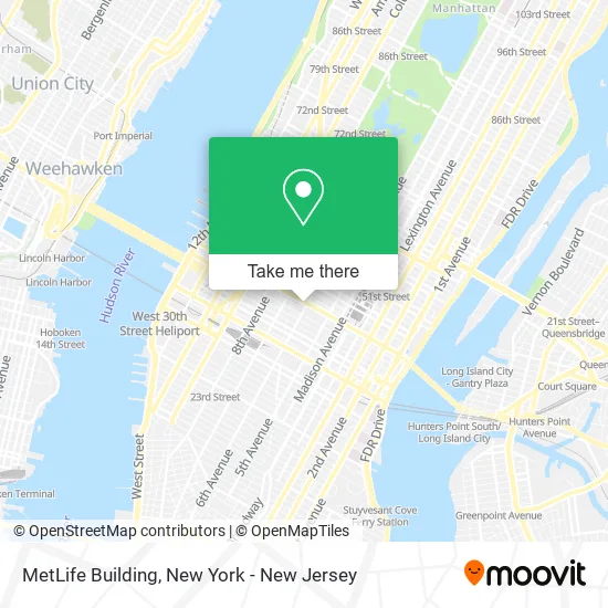 MetLife Building map
