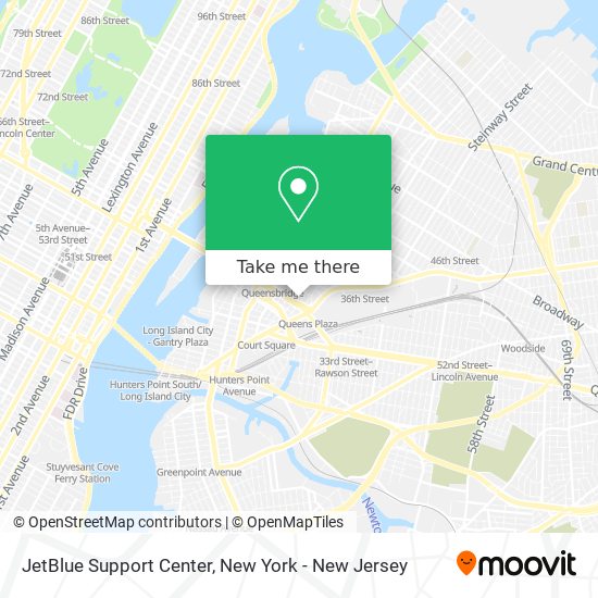 JetBlue Support Center map