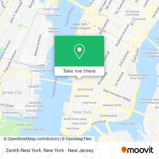 Zenith New York map