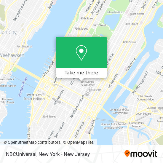 NBCUniversal map