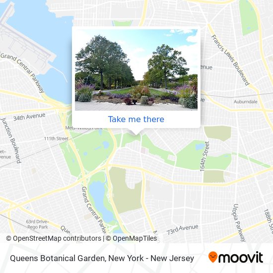 Queens Botanical Garden map