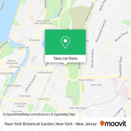 New York Botanical Garden map