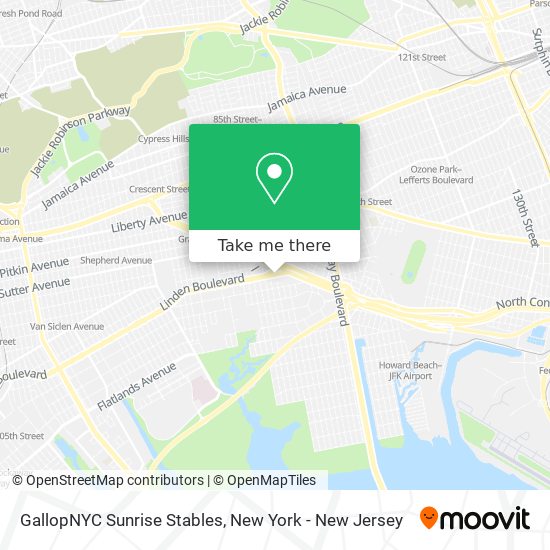 GallopNYC Sunrise Stables map