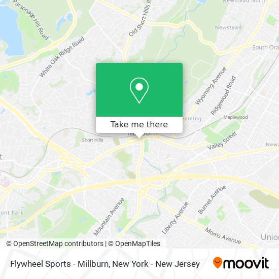 Flywheel Sports - Millburn map