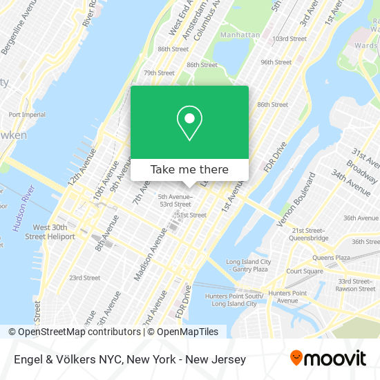 Mapa de Engel & Völkers NYC