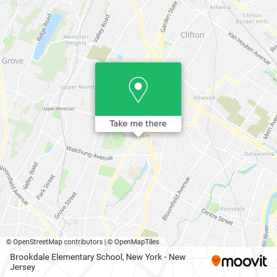 Brookdale Elementary School map