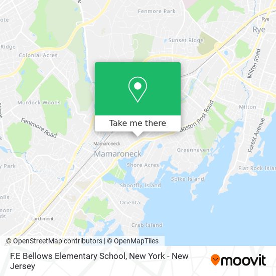 F.E Bellows Elementary School map