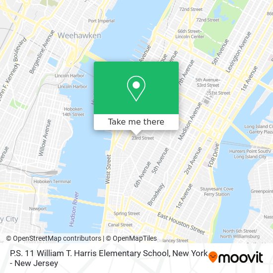 P.S. 11 William T. Harris Elementary School map