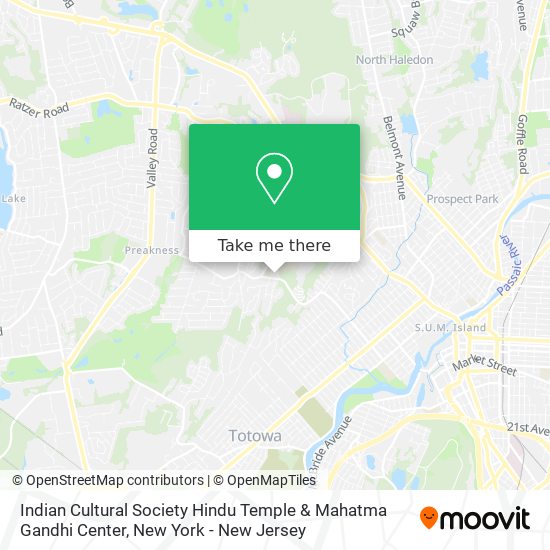 Indian Cultural Society Hindu Temple & Mahatma Gandhi Center map