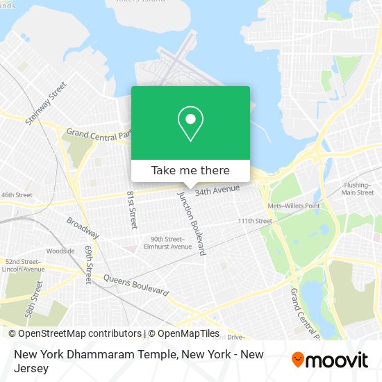New York Dhammaram Temple map