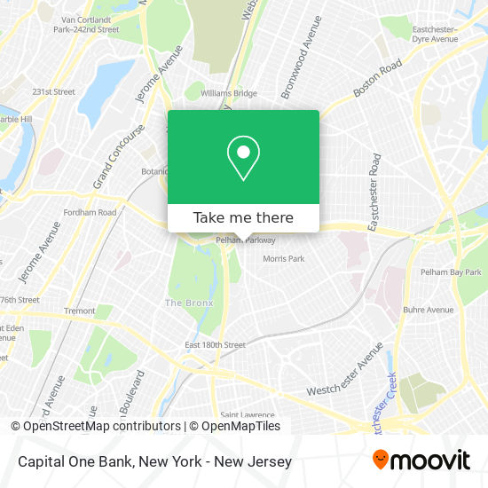 Capital One Bank map