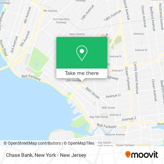 Chase Bank map