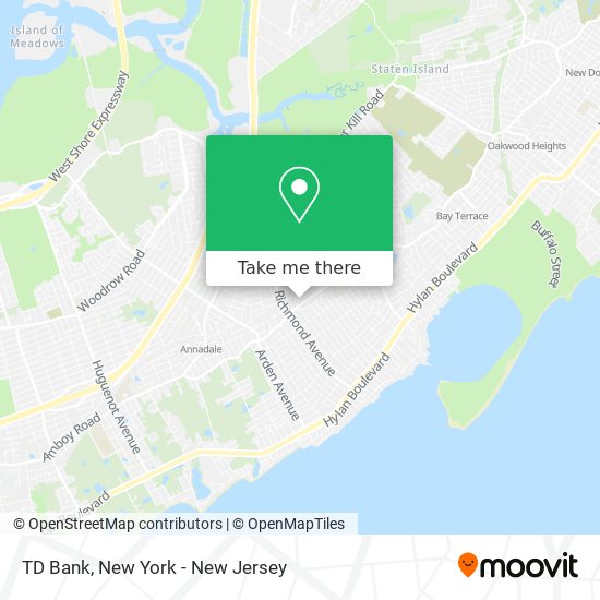 TD Bank map