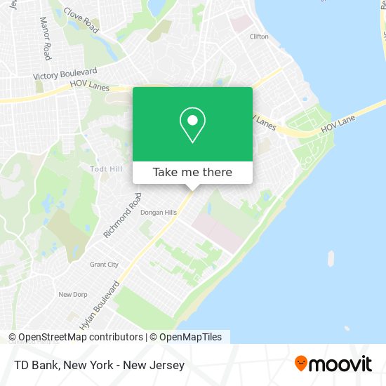 TD Bank map