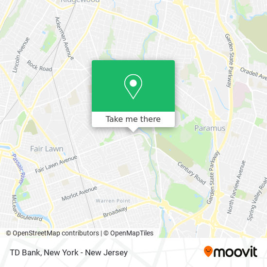 TD Bank map