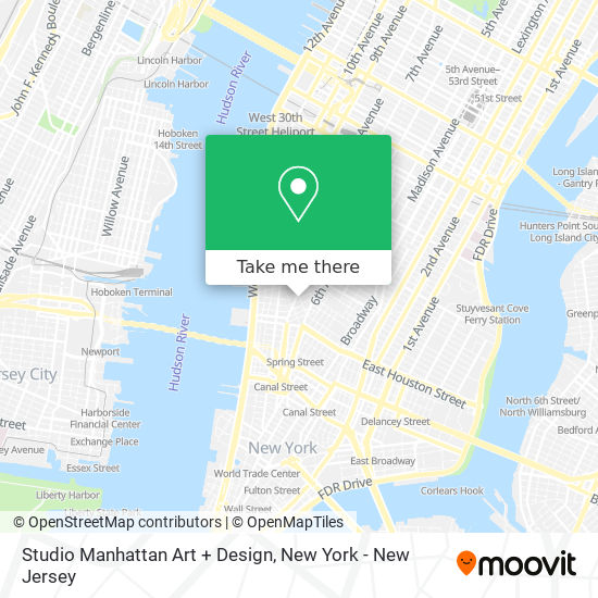 Studio Manhattan Art + Design map