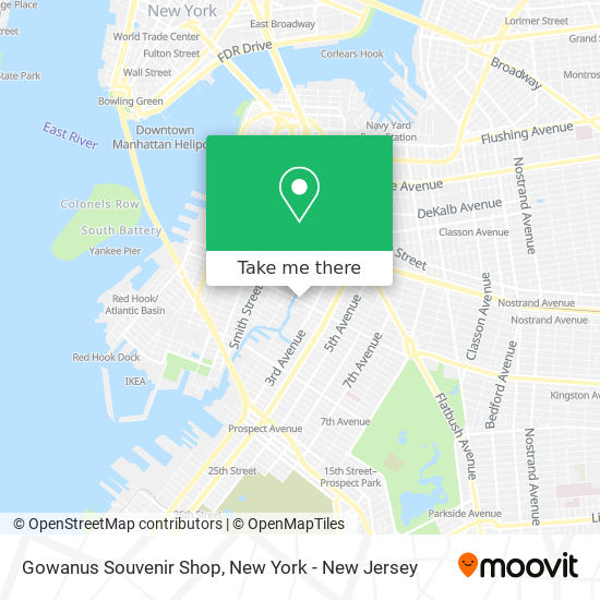 Gowanus Souvenir Shop map