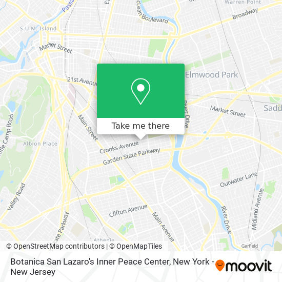Botanica San Lazaro's Inner Peace Center map