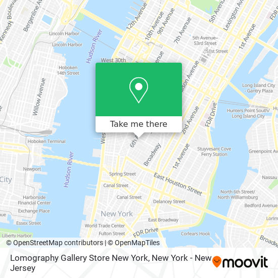 Lomography Gallery Store New York map