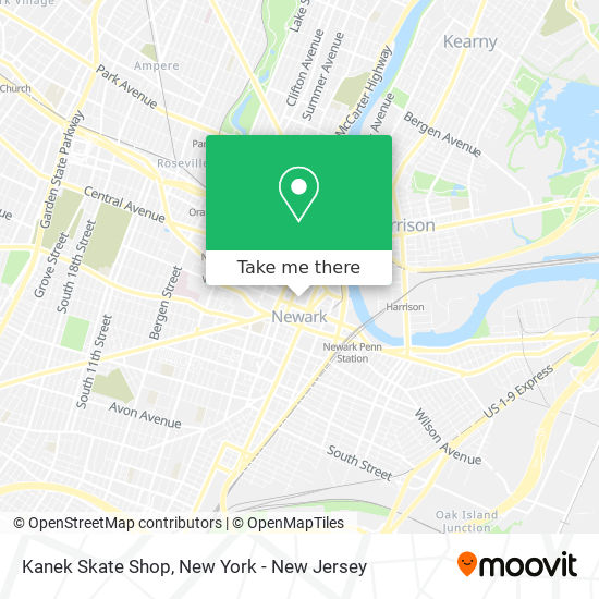 Kanek Skate Shop map