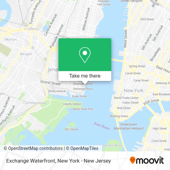 Exchange Waterfront map