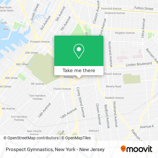 Prospect Gymnastics map