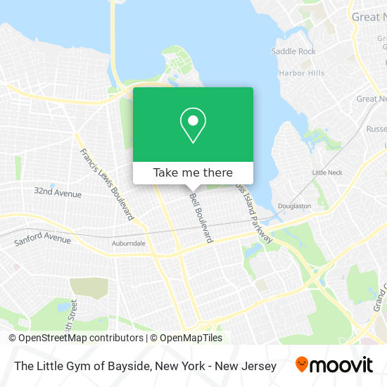 The Little Gym of Bayside map