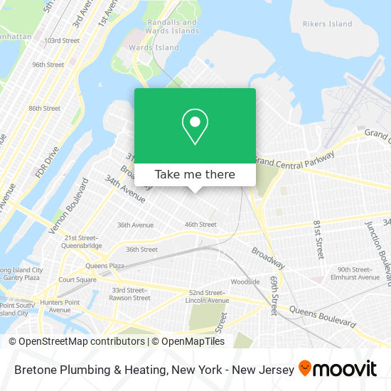 Bretone Plumbing & Heating map