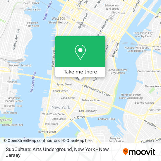Mapa de SubCulture: Arts Underground