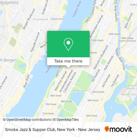 Mapa de Smoke Jazz & Supper Club