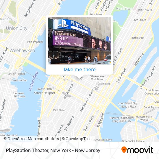 PlayStation Theater map